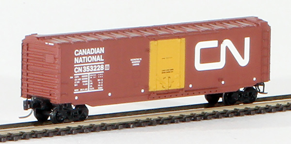 Consignment MT13624 - Micro-Trains Canadian 50 Standard Box Car, Plug Door, of the Canadian National Railway