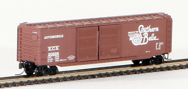 Consignment MT13717 - Micro-Trains American 50 Standard Box Car, Double Doors, of the Kansas City Southern Railroad