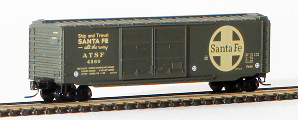 Consignment MT13718 - Micro-Trains American 50 Standard Box Car, Double Doors, of the Atchison, Topeka & Santa Fe Railway
