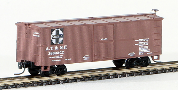Consignment MT13905 - 40 Double Sheathed Wood Boxcar of the Santa Fe Railway