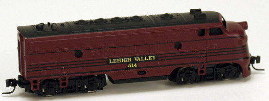 Consignment MT14005 - Micro Trains 14005 USA Diesel Locomotive F7 of the Lehigh Valley
