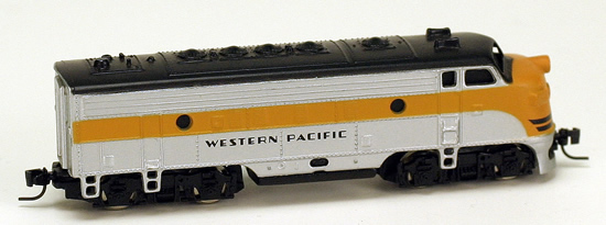 Consignment MT14006 - Micro Trains 14006 USA Diesel Locomotive F7 of the Western Pacific