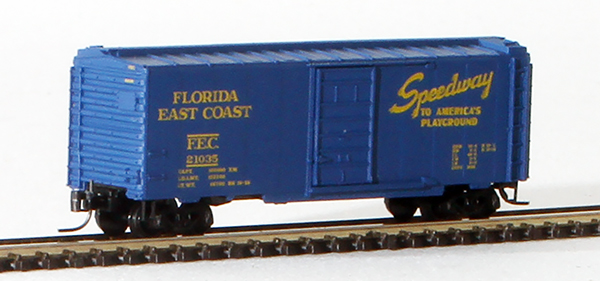 Consignment MT14114 - Micro-Trains American 40 Standard Boxcar, Single Door, of the Florida East Coast Railway