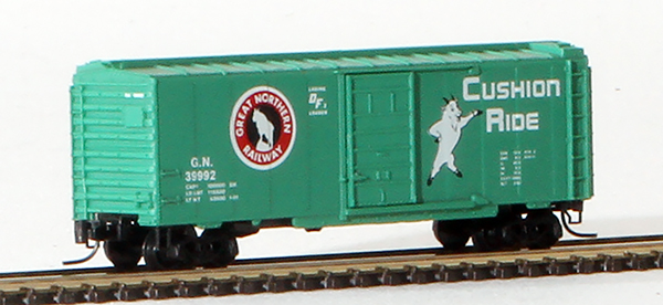Consignment MT14125-39992 - Micro-Trains American 40 Standard Boxcar, Single Door, of the Great Northern Railway