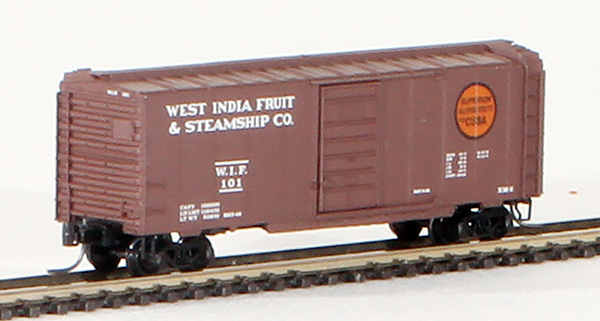 Consignment MT14127 - Micro-Trains American and Cuban 40 Box Car, Single Door, of the West India Fruit and Steamship Company