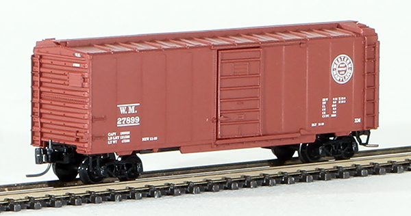 Consignment MT14131 - Micro-Trains American 40 Box Car, Single Door, of the Western Maryland Railway