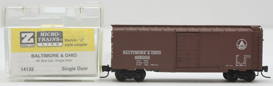 Consignment MT14132 - Micro Trains 14132 40 Box Car of the Baltimore & Ohio