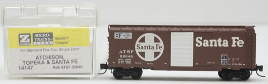 Consignment MT14147 - Micro Trains 14147 40 Standard Box Car of the Atchison, Topeka & Santa Fe – 22640