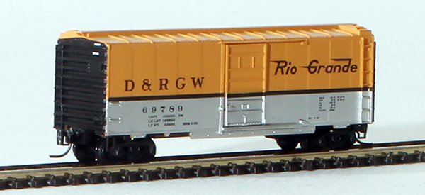 Consignment MT14148 - Micro-Trains American 40 Standard Box Car, Single Door, of the Denver & Rio Grande Western Railroad