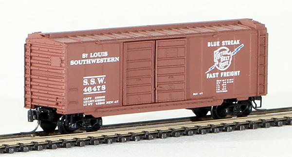 Consignment MT14804 - Micro-Trains American 40 Standard Boxcar, Double Door, of the St. Louis Southwestern Railway