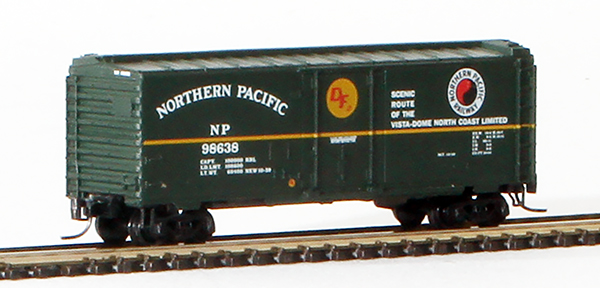 Consignment MT14915-98638 - Micro-Trains American 40 Standard Box Car, Single Door, of the Northern Pacific Railway