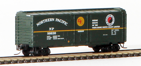 Consignment MT14915 - Micro-Trains American 40 Standard Box Car, Single Plug Door, of the Northern Pacific Railway