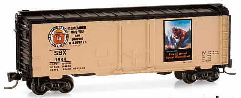 Consignment MT14922-2 - Micro Trains 14922-2 40 Standard Box Car Smokey Bear