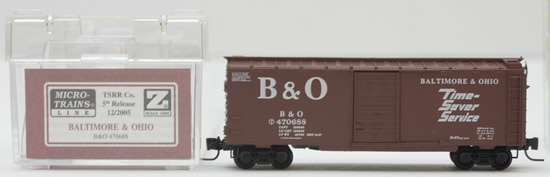 Consignment MT470688 - Micro Trains 470688 Box Car of the B & O