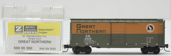 Consignment MT50000360 - 40 Standard Box Car of the Great Northern – 2533