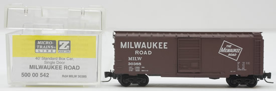 Consignment MT50000542 - Micro Trains 50000542 40 Standard Box Car of the Milwaukee Road – 30385