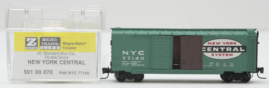 Consignment MT50100070 - Micro Trains 50100070 40 Standard Box Car of the N.Y.C. - 77140