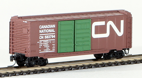 Consignment MT50100090 - Micro-Trains Canadian 40 Standard Box Car, Double Doors, of the Canadian National Railway