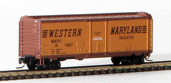 Consignment MT50200211 - Micro-Trains American 40 Standard Box Car, Plug Door, of the Western Maryland Railway 