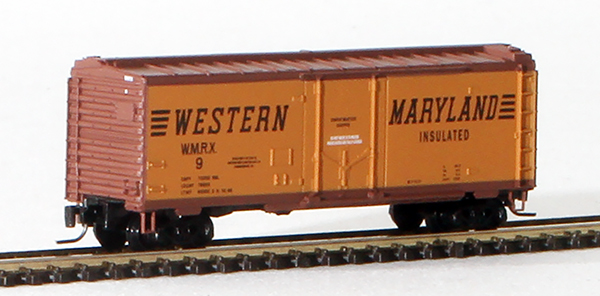 Consignment MT50200212 - Micro-Trains American 40 Standard Box Car, Plug Door, of the Western Maryland Railway