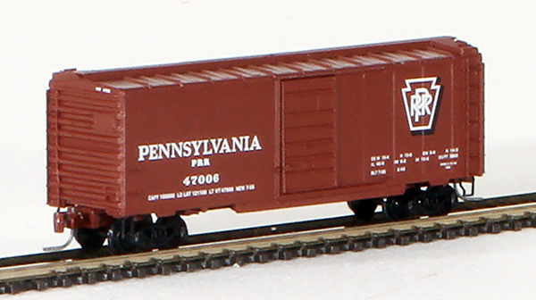 Consignment MT50200262 - Micro-Trains American 40 Standard Box Car, Plug Door, of the Pennsylvania Railroad