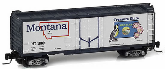 Consignment MT50200508 - Micro Trains 50200508 40 Standard Box Car Montana State Car
