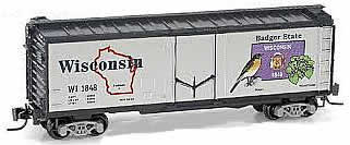 Consignment MT50200510 - Micro Trains 50200510 40 Standard Box Car Wisconsin State Car