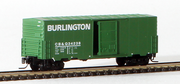 Consignment MT50300062 - Micro-Trains American 40 Box Car, Single Door, w/o Roofwalk of the Chicago, Burlington & Quincy Railroad