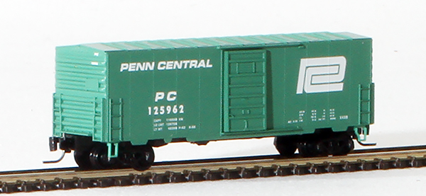 Consignment MT50300070 - Micro-Trains American 40 Box Car, Single Door w/o Roofwalk, of the Penn Central Railroad 