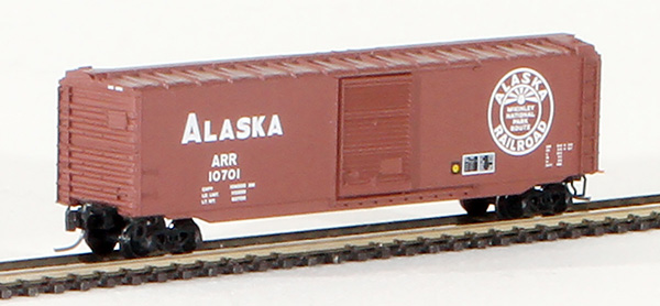 Consignment MT50500200 - Micro-Trains American 50 Standard Box Car, Single Door, of the Alaska Railroad