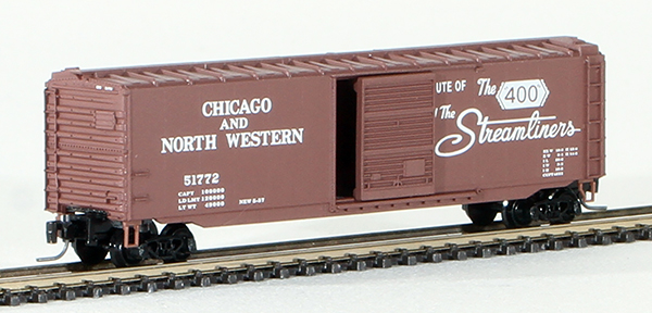 Consignment MT50500232 - Micro-Trains American 50 Standard Box Car, Single Door, of the Chicago and North Western Railroad