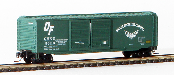 Consignment MT50600222 - Micro-Trains American 50 Standard Box Car, Double Doors, of the Gulf, Mobile & Ohio Railroad