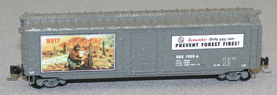 Consignment MT50700320 - Micro Trains 50700320 50 Standard Box Car Smokey Bear Forest Fire Prevention Car #2
