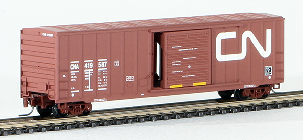 Consignment MT51000160 - Micro-Trains Canadian 50 Rib Side Box Car, Single Door, w/o Roofwalk of the Canadian National Railway
