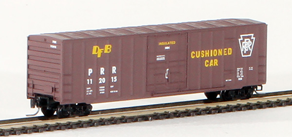 Consignment MT51100010 - Micro-Trains American 50 Rib Side Box Car, FMC Plug Door w/o Roofwalk of the Pennsylvania Railroad