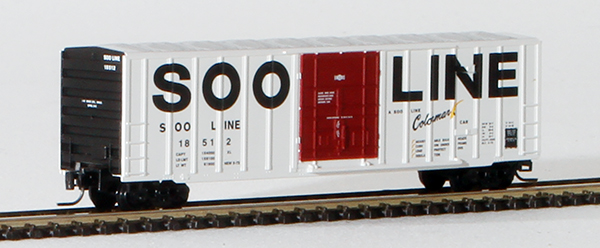 Consignment MT51100032 - Micro-Trains American 50 Rib Side Box Car, Plug Door w/o Roofwalk, of the Soo Line Railroad