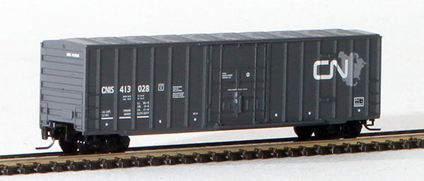 Consignment MT51100110 - Micro-Trains Canadian 50 Rib Side Box Car, Plug Door w/o Roofwalk, of the Canadian National Railway