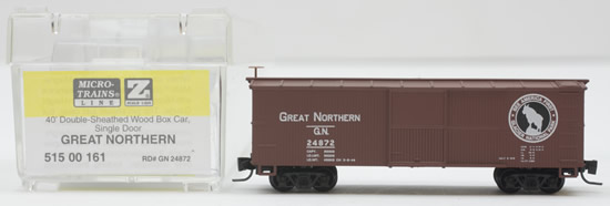 Consignment MT51500161 - Micro Trains 51500161 40 Double-Sheathed Wood Box Car of the Great Northern – 24872