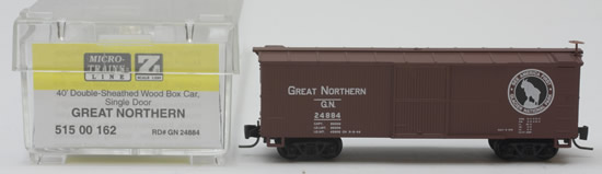 Consignment MT51500162 - Micro Trains 51500162 40 Double-Sheathed Wood Box Car of the Great Northern – 24884