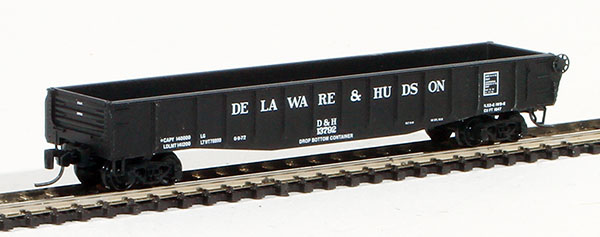 Consignment MT52200090 - Micro-Trains American 50 Gondola, Fishbelly Side w/ Drop Ends of the Delaware & Hudson Railway