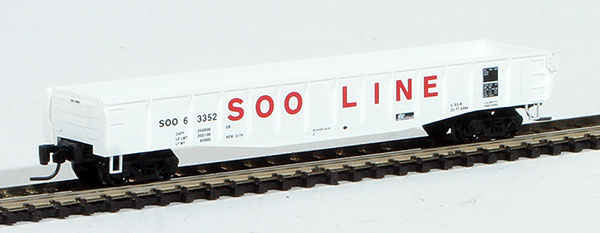 Consignment MT52200110 - Micro-Trains American 50 Gondola, Fishbelly Side w/ Drop Ends of the Soo Line Railroad