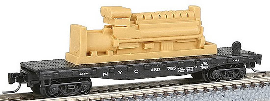 Consignment MT52500151 - Micro Trains 52500151 40 Flat Car w/Generator Load New York Central NYC 480755