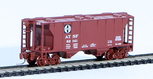 Consignment MT53100010 - Micro-Trains American PS-2 70 Ton Two-Bay Covered Hopper of the Atchison, Topeka & Santa Fe Railway 