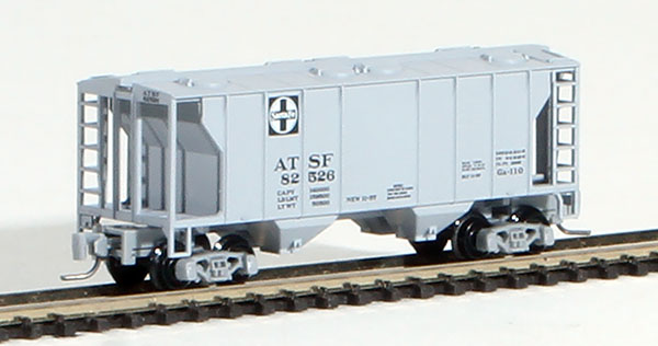 Consignment MT53100072 - Micro-Trains American PS-2 70 Ton Two-Bay Covered Hopper of the Atchison, Topeka & Santa Fe Railway