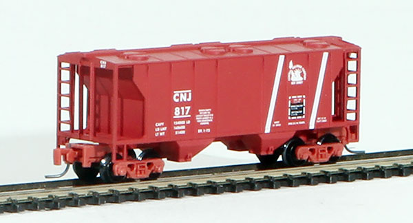 Consignment MT53100092 - Micro-Trains American PS-2 70 Ton Two-Bay Covered Hopper of the Central Railroad of New Jersey