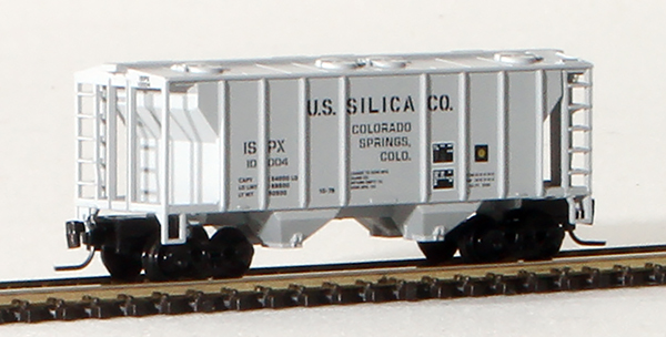 Consignment MT53100111 - Micro-Trains American PS-2 70 Ton Two-Bay Covered Hopper of the U.S. Silica Company