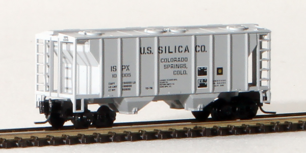 Consignment MT53100112 - Micro-Trains American PS-2 70 Ton Two-Bay Covered Hopper of the U.S. Silica Company