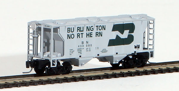 Consignment MT53100141 - Micro-Trains American PS-2 Two-Bay Covered Hopper of the Burlington Northern Railroad