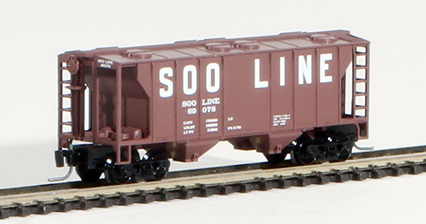 Consignment MT53100170 - Micro-Trains American PS2 2-Bay Covered Hopper of the Soo Line Railroad