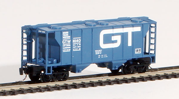 Consignment MT53100180 - Micro-Trains American PS-2 70 Ton Two-Bay Covered Hopper of the Grand Trunk Western Railroad